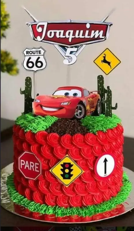 Topo de Bolo - Carrinhos